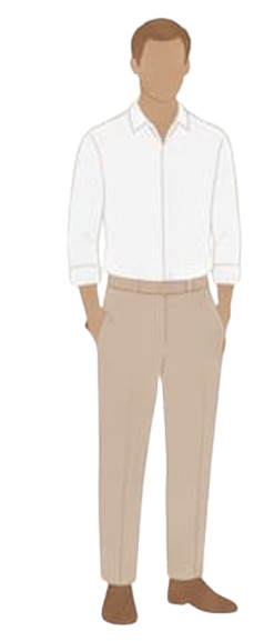 Silueta hombre traje